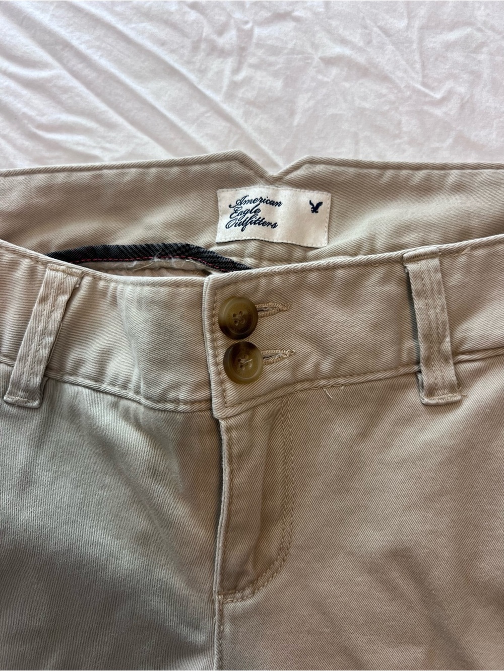 Vintage 2010 American Eagle Outfitters Khaki Straight-Leg Pants - Picture 2 of 6